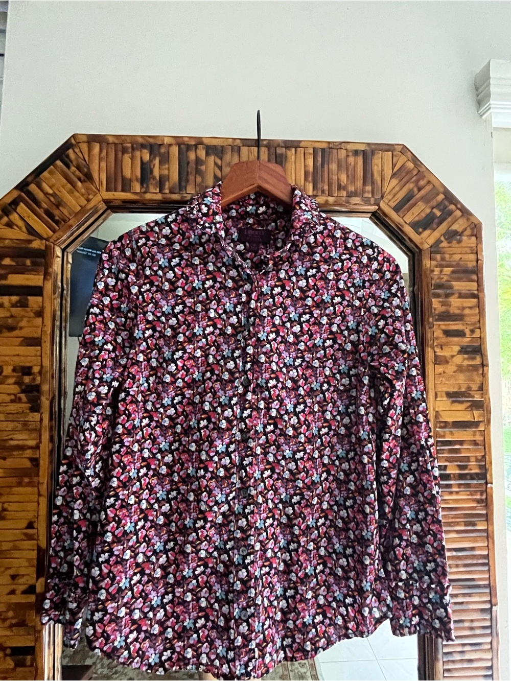 Women’s Floral Button-Up Shirt in Multi-Color